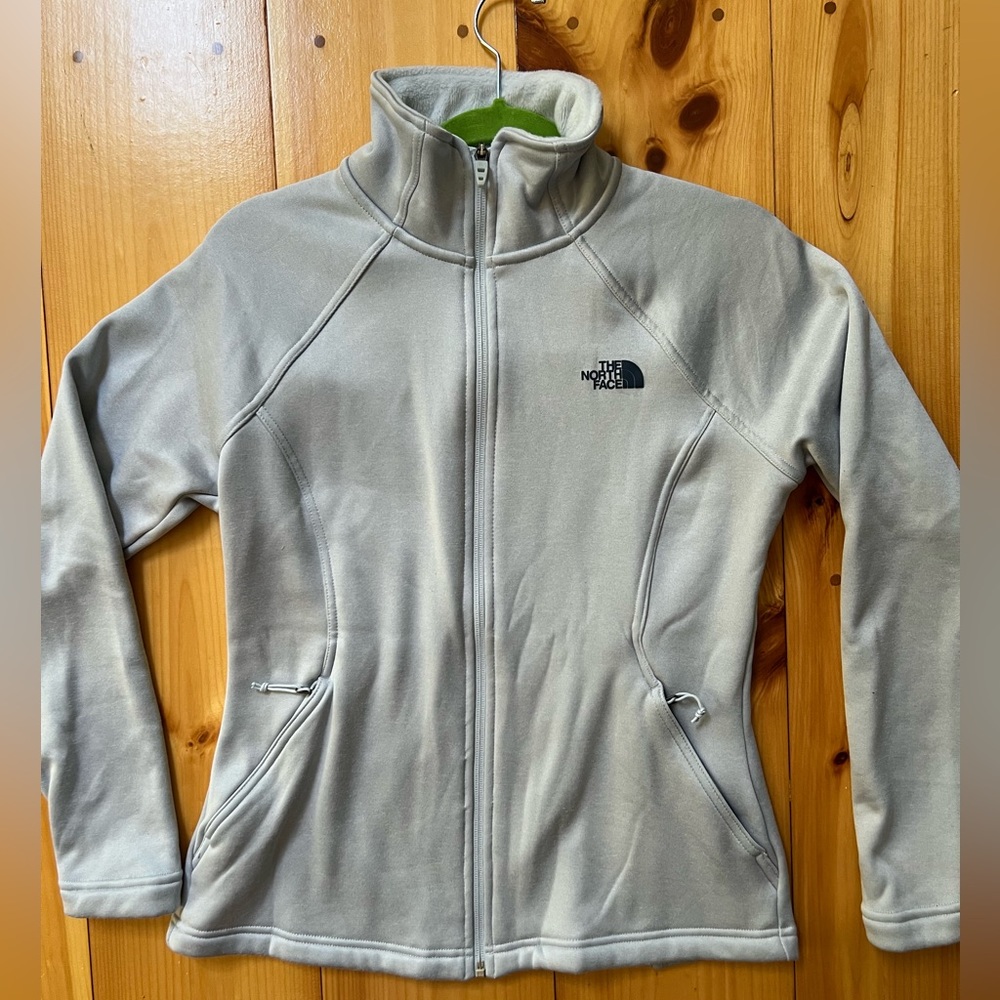 The North Face Full Zip Heather Gray Jacket. Women’s SZ Medium